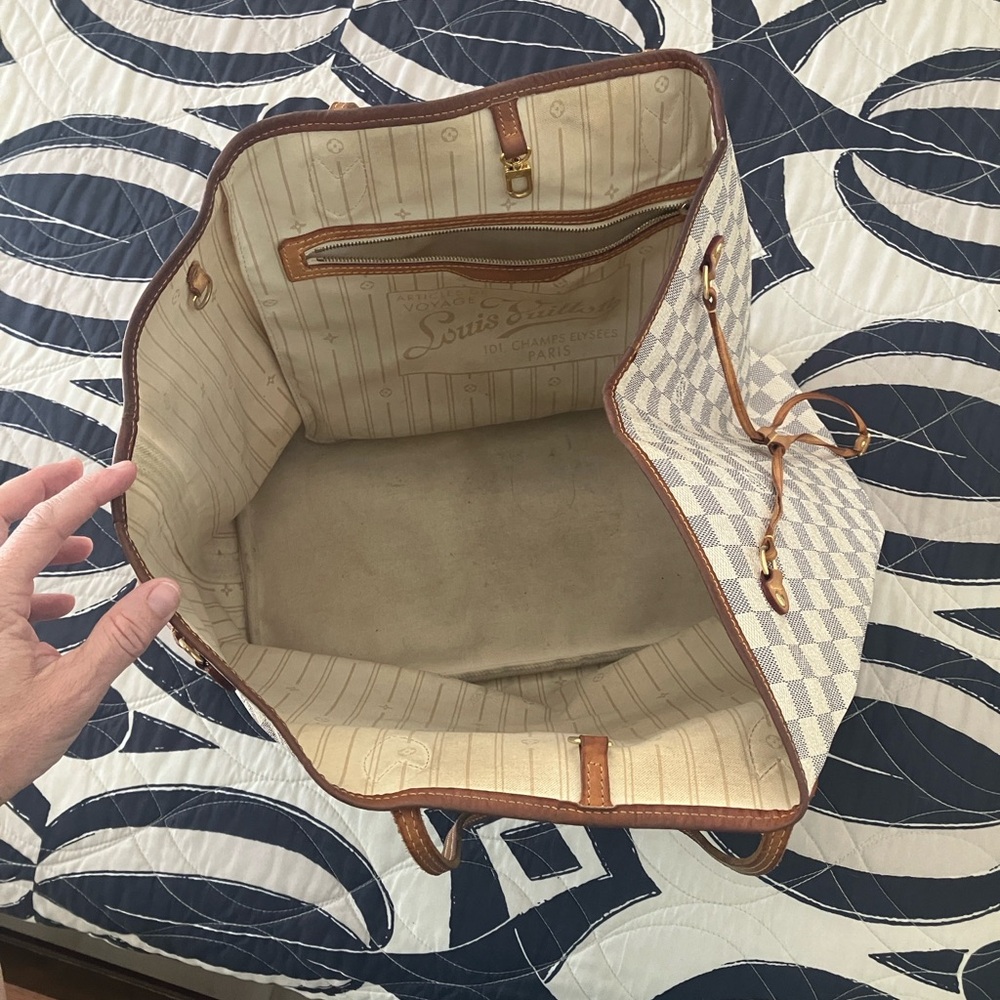 Authentic Louis Vuitton Neverfull GM Damier azur vintage 2012 - Picture 5 of 10